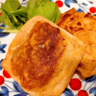 節約レシピ★鶏胸肉とチーズのお揚げ焼き